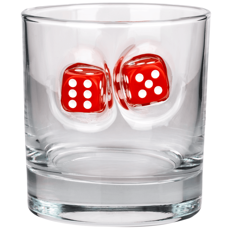 Dice Rocks Glass 300ml – styled shot alternate angle