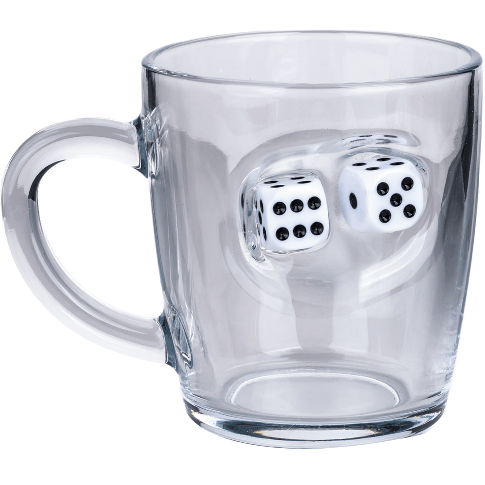 Dice Coffee & Tea Mug 340ml – dice detail close-up alternate angle