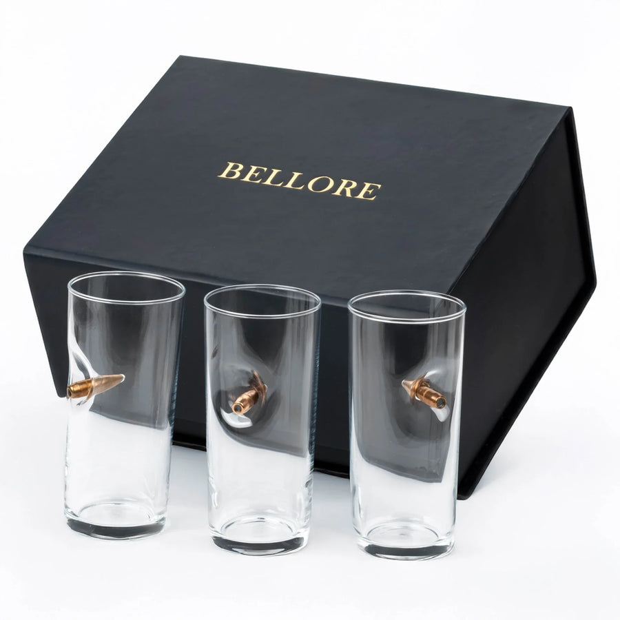 Real .308 Bullet Turkish Raki & Ouzo Glass Set of 3 200ml by Bellore – photo 4