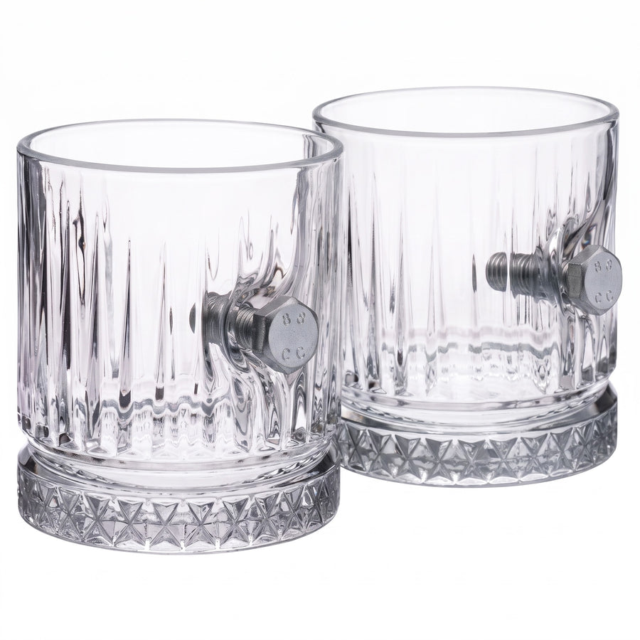 Bolt & Nut Whisky Glass 355ml – front view