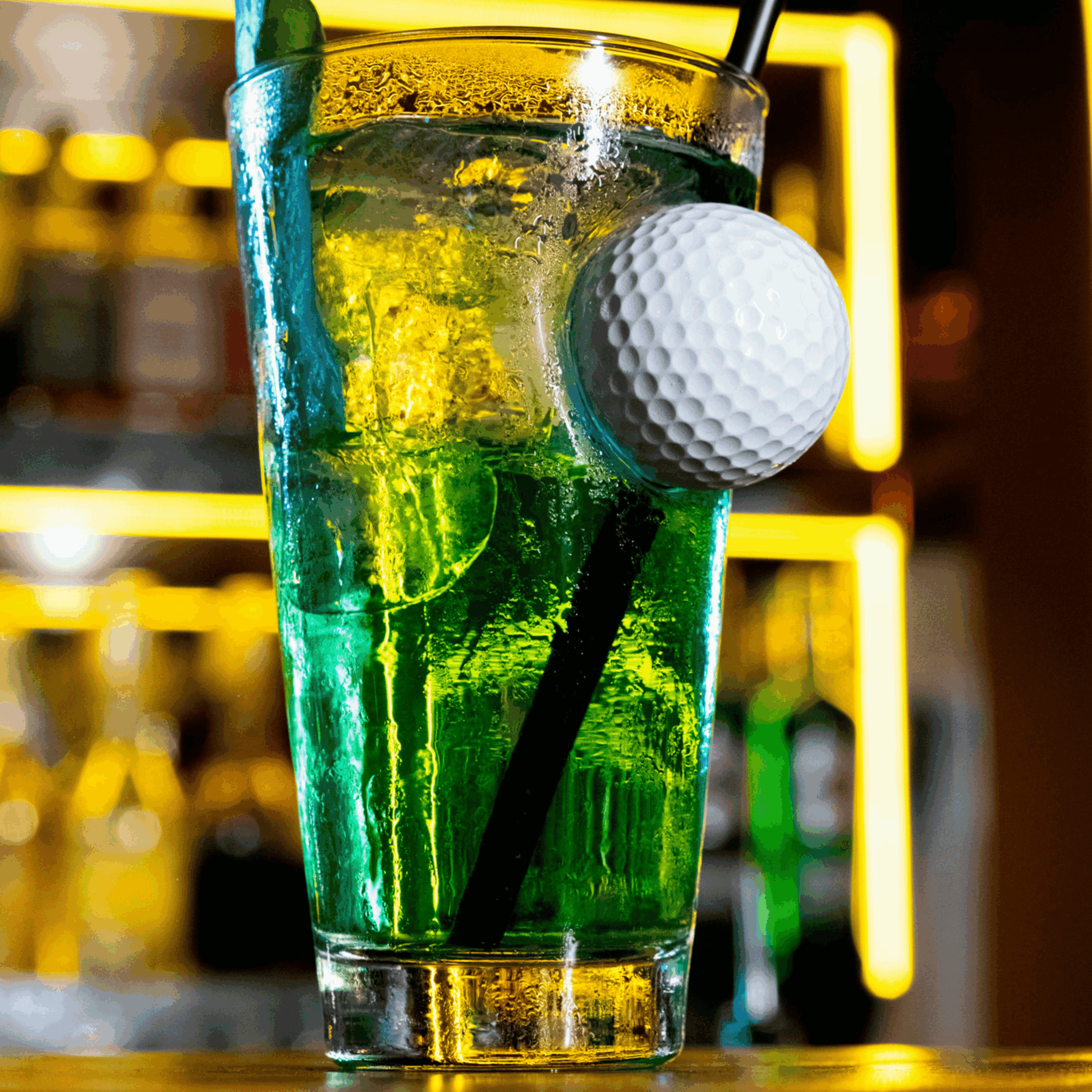 Glass Beer Mug — Golf Edition, 465 ml
