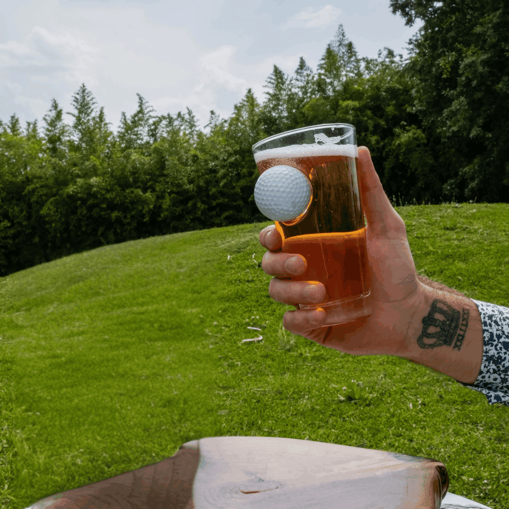 Glass Beer Mug — Golf Edition, 465 ml