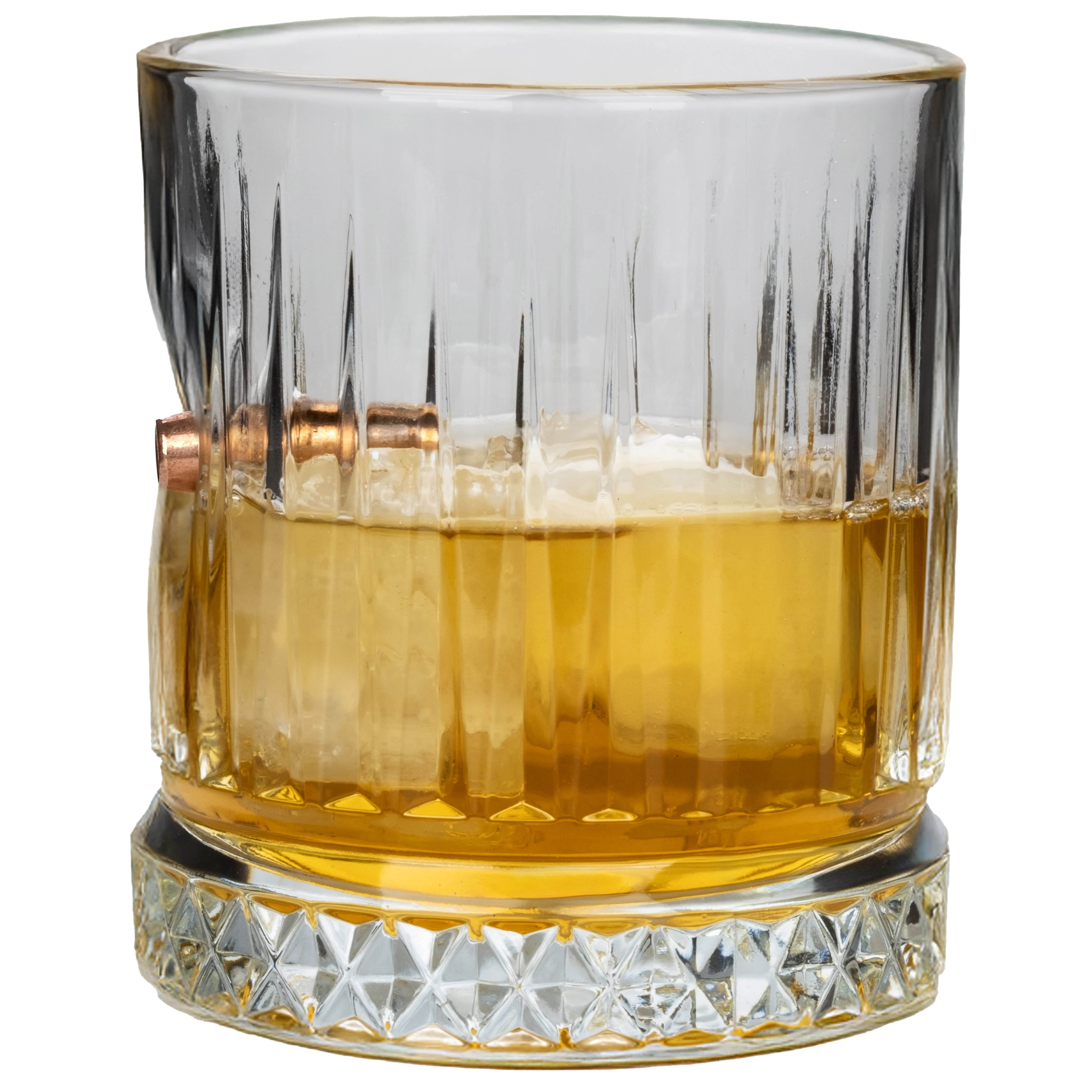 Double Crystal Whisky Tumbler Set — Bullet Luxury Edition, 355 ml