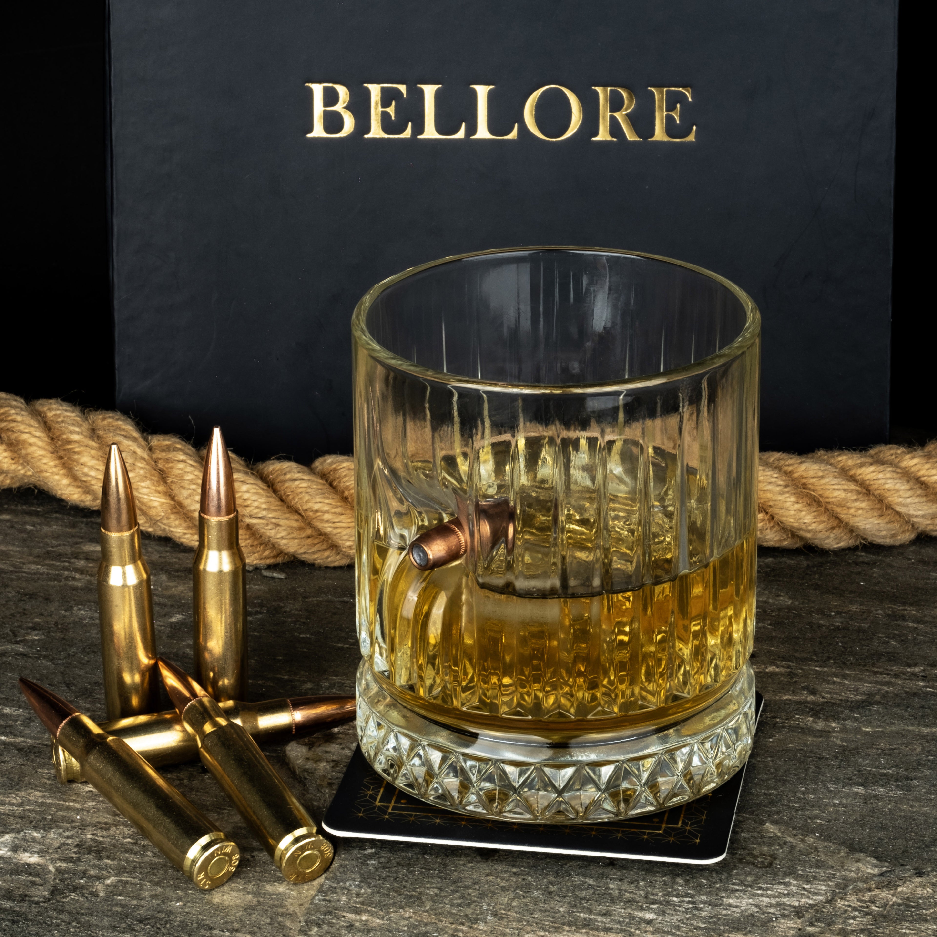 Crystal Whisky Glass — Bullet Luxury Edition, 355 ml