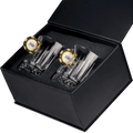 Crystal Whisky Glass Set — Poker Chip Edition, 355 ml