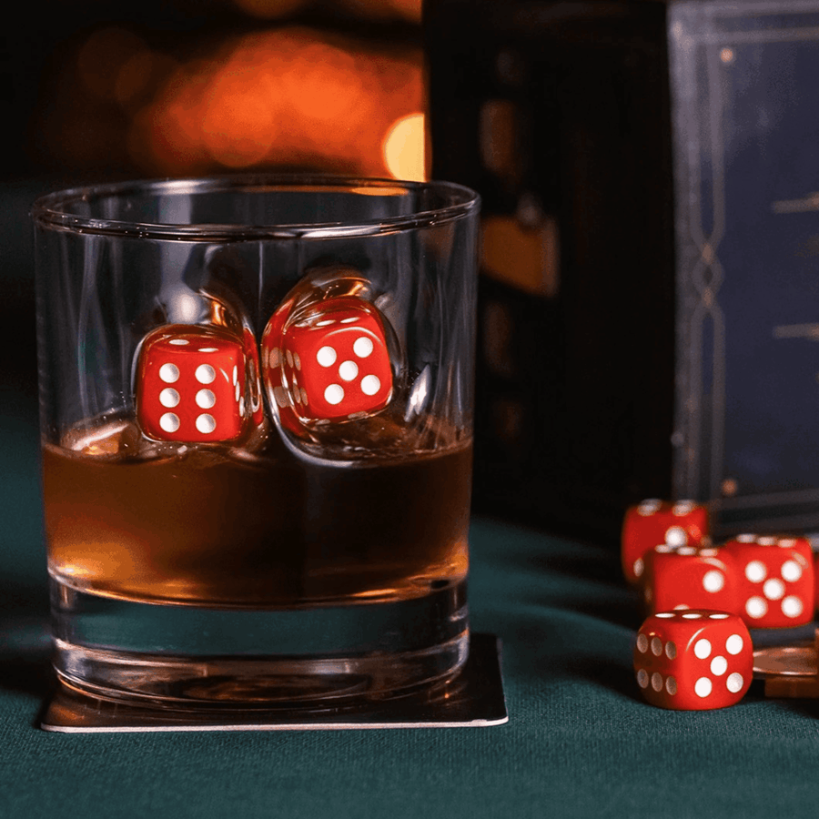 Dice Rocks Glass 300ml – side view