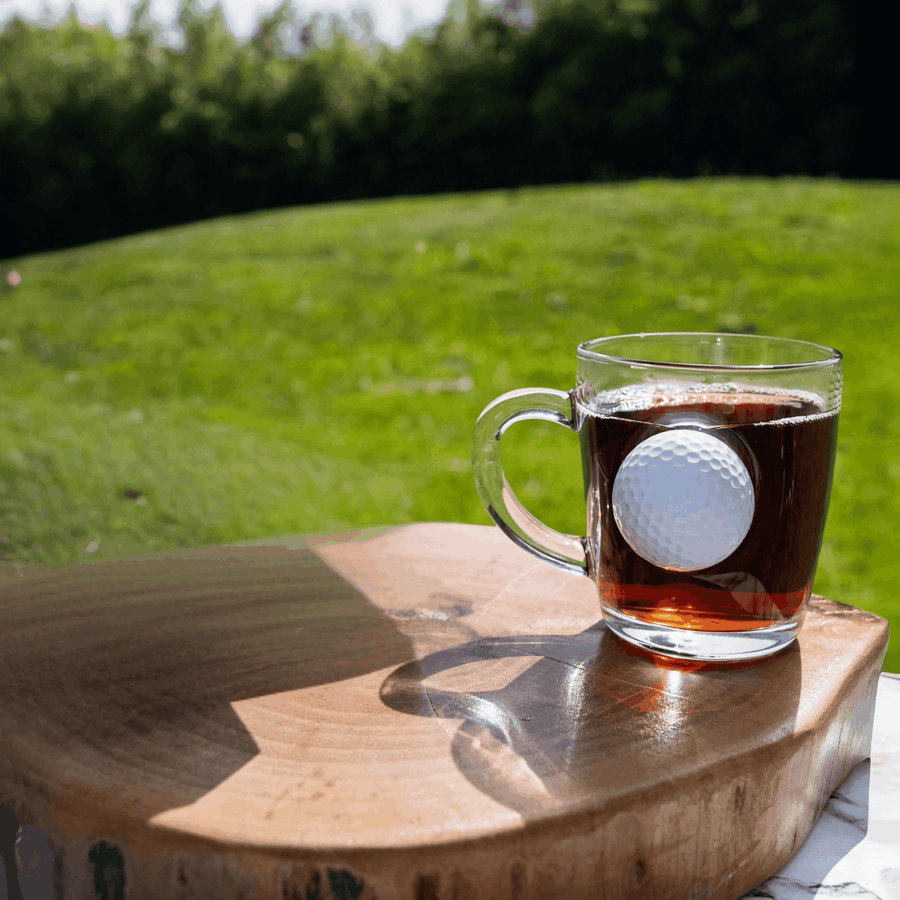 Real Golf Ball Coffee & Tea Mug 340ml – studio product shot