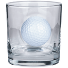 Real Golf Ball Rocks Glass 300ml – golf ball detail close-up