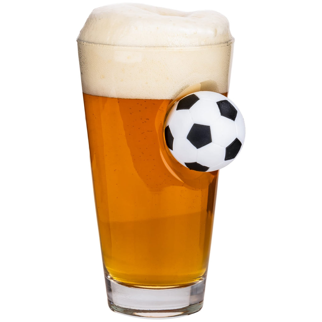 Glass Beer Mug — Football Edition, 465 ml