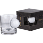 Real Golf Ball Rocks Glass 300ml – styled lifestyle shot