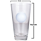 Real Golf Ball Beer Glass 465ml – styled lifestyle shot alternate angle