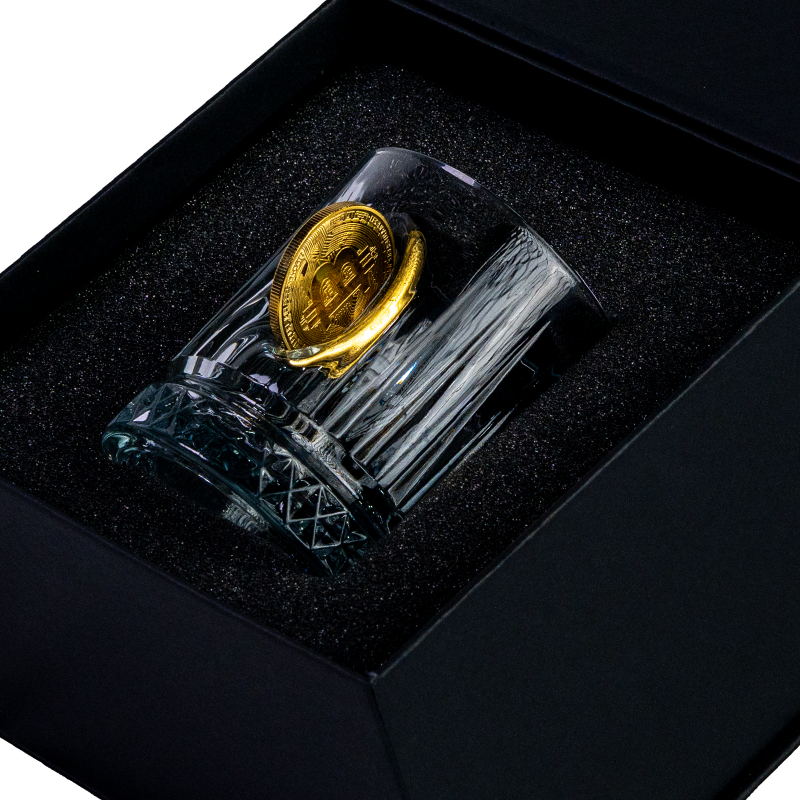 Crystal Whisky Glass — Bitcoin Luxury Edition, 355 ml