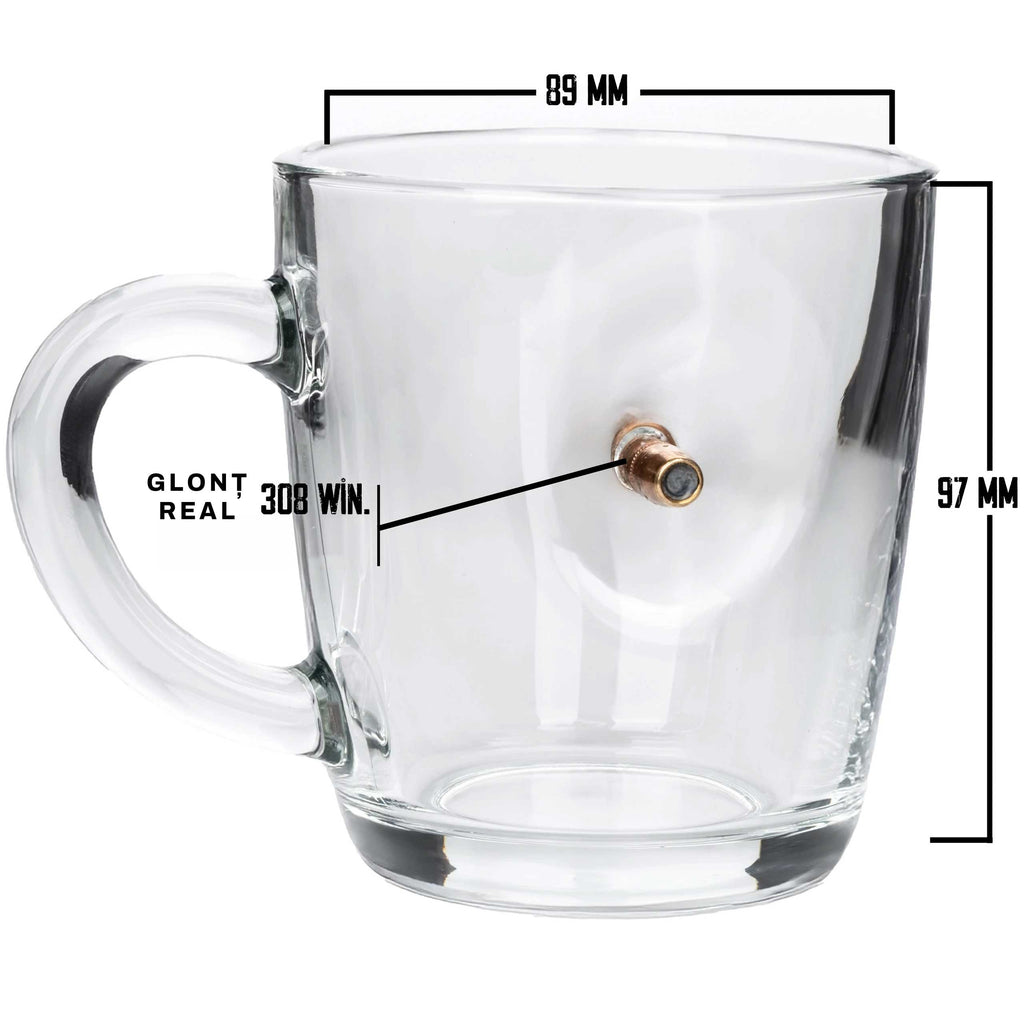 Glass Tea & Coffee Mug — Bullet Edition, 340 ml