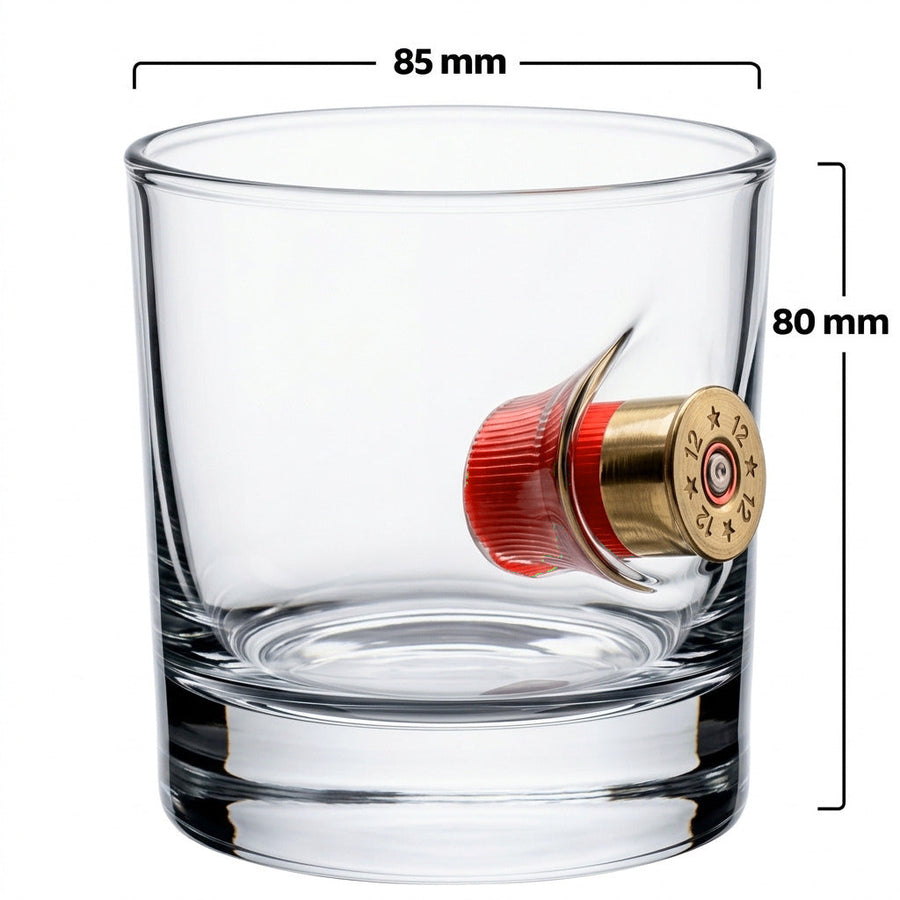 Real 12 cal Shotgun Shell Whisky Glass 300ml by Bellore – photo 4