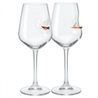 Real .308 Bullet Wine Glass Set of 2 350ml by Bellore – front view