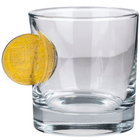 Bitcoin Rocks Glass 300ml – styled shot alternate angle