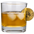 Bitcoin Rocks Glass 300ml – styled shot