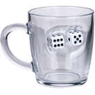 Dice Coffee & Tea Mug 340ml – dice detail close-up alternate angle