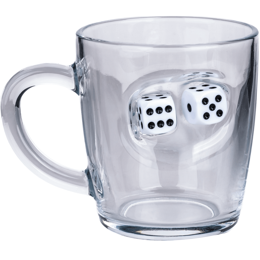 Dice Coffee & Tea Mug 340ml – dice detail close-up alternate angle