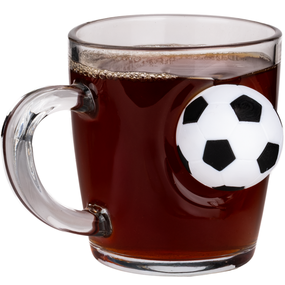 Football Coffee & Tea Mug 340ml – football detail close-up