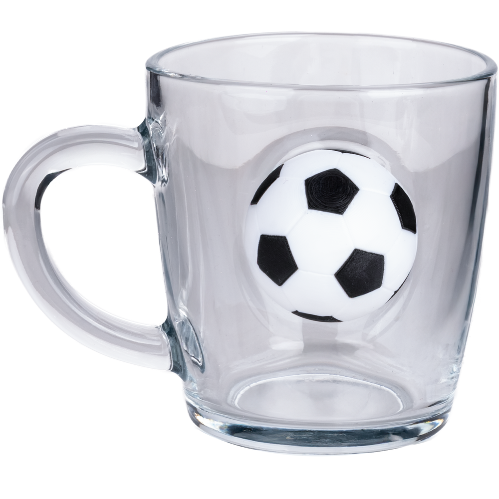 Football Coffee & Tea Mug 340ml – football detail close-up alternate angle