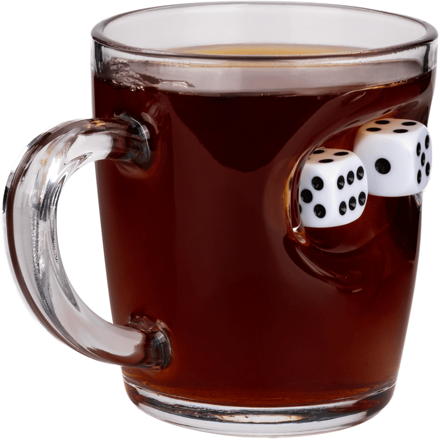 Dice Coffee & Tea Mug 340ml – dice detail close-up