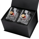 Real Shotgun Shell Double Crystal Whisky Set 355ml – gift box packaging, pair of glasses
