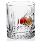 Real Shotgun Shell Double Crystal Whisky Set 355ml – front view on white background