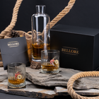 Real Shotgun Shell Double Crystal Whisky Set 355ml – styled concept shot