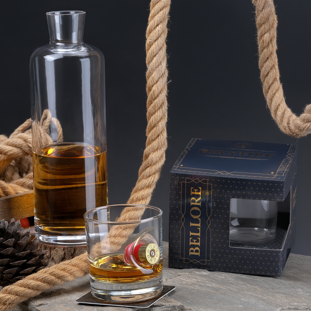 Real Shotgun Shell Whisky Tumbler 300ml – 12 cal cartridge styled concept shot