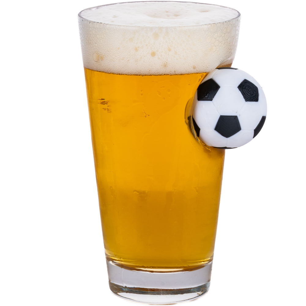 Football Beer Glass 465ml – front view