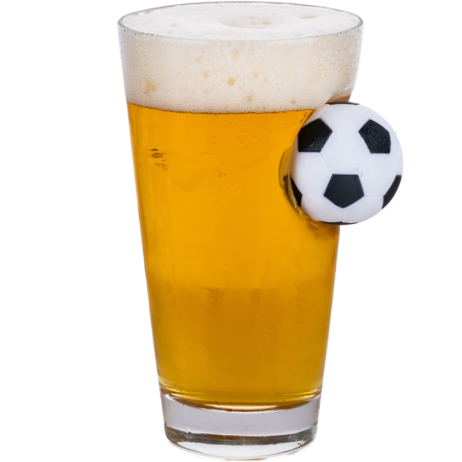 Football Beer Glass 465ml – front view