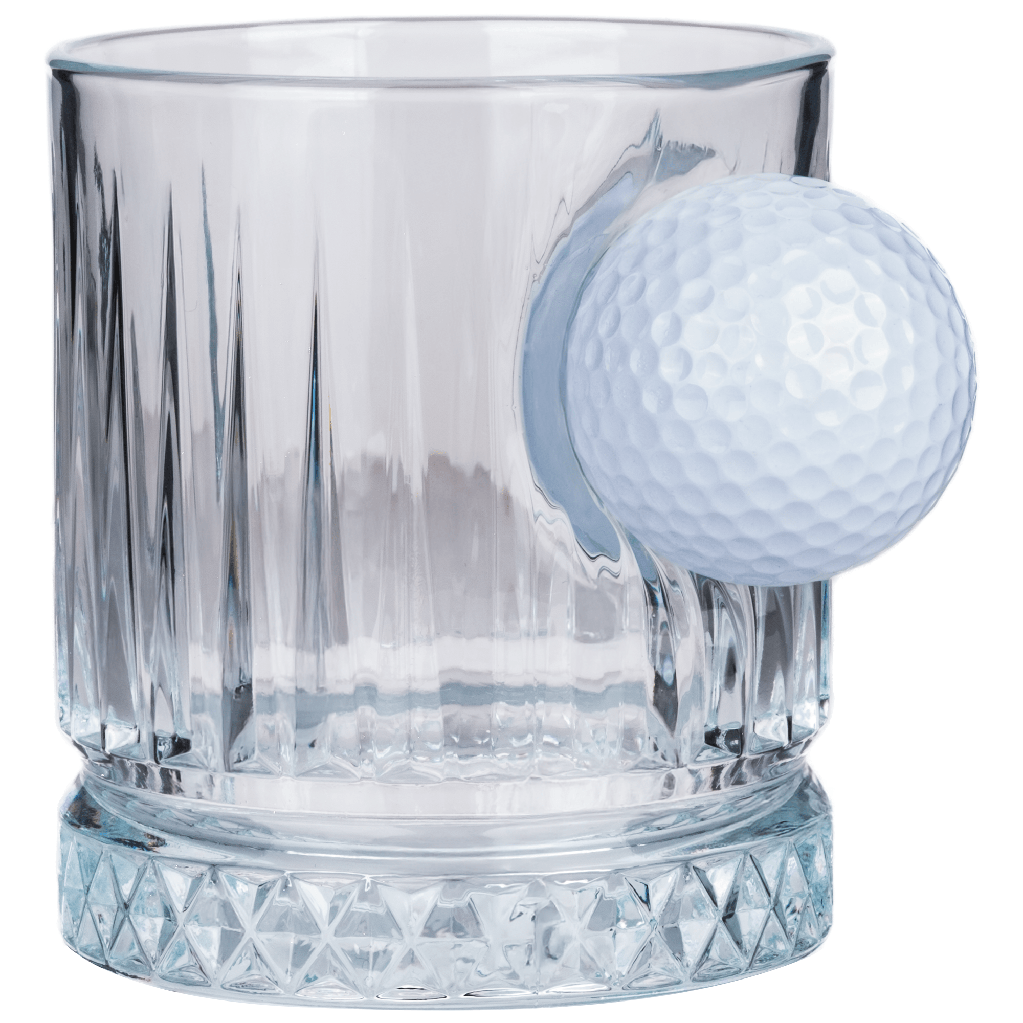 Double Crystal Whisky Tumbler Set — Golf Luxury Edition, 355 ml