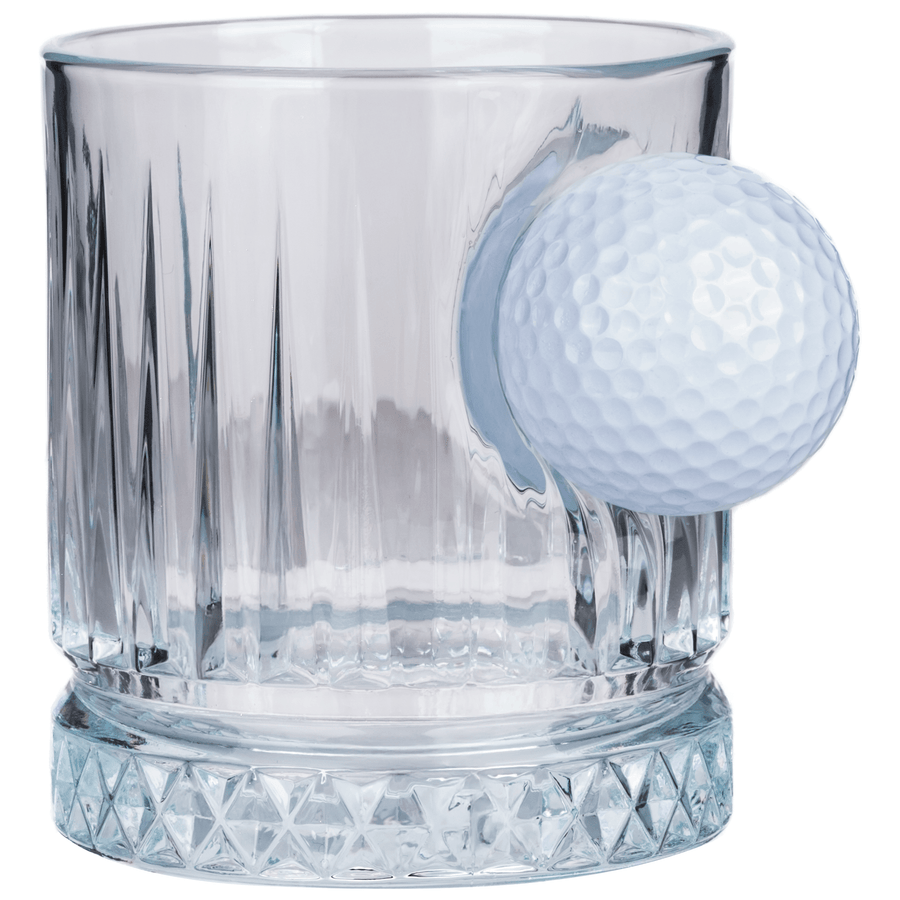 Real Golf Ball Old Fashioned Glass Set 355ml – styled lifestyle shot