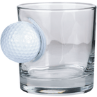 Real Golf Ball Rocks Glass 300ml – styled lifestyle shot alternate angle