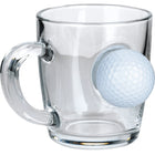 Real Golf Ball Coffee & Tea Mug 340ml – front view on white background