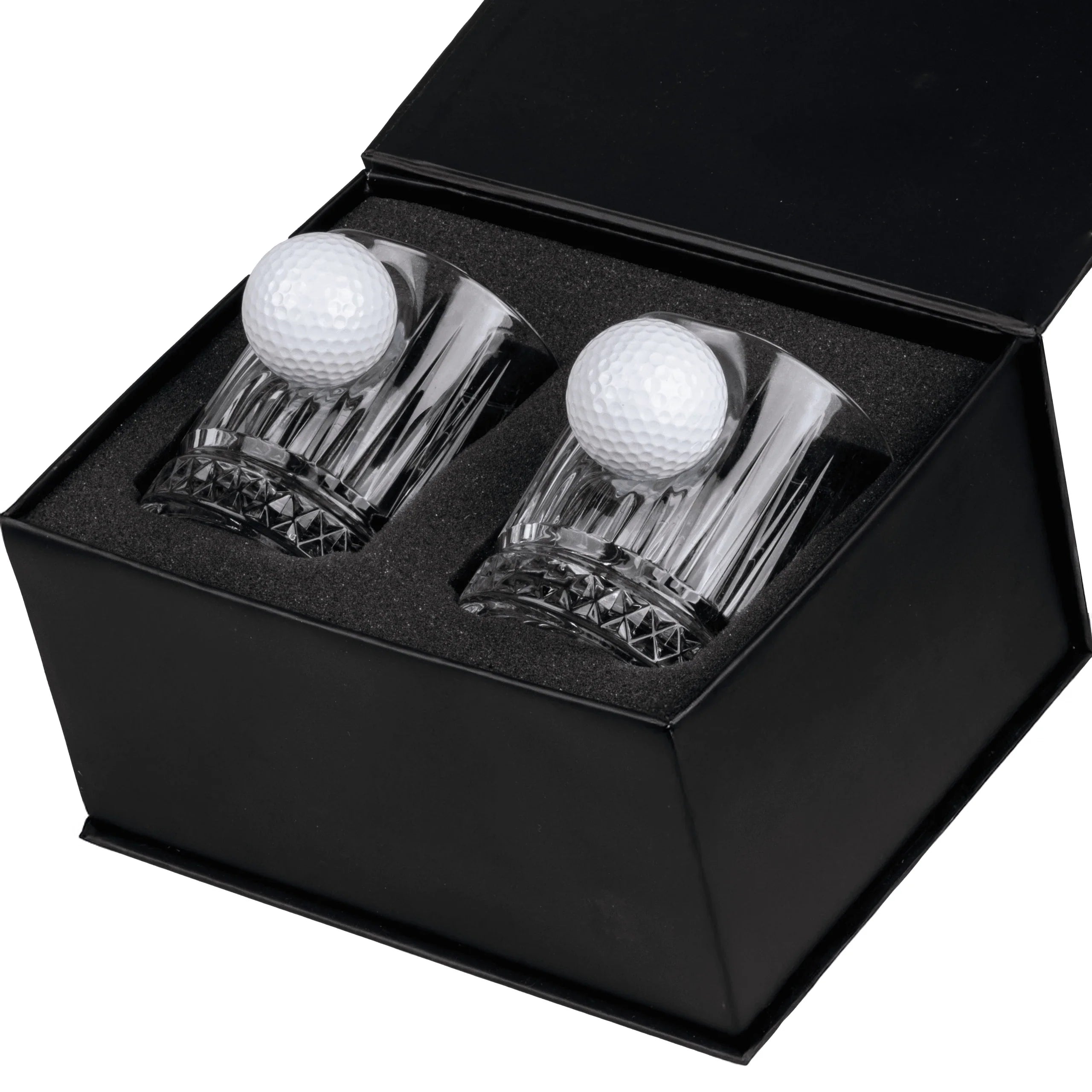 Crystal Whisky Glass Set — Golf Edition, 355 ml