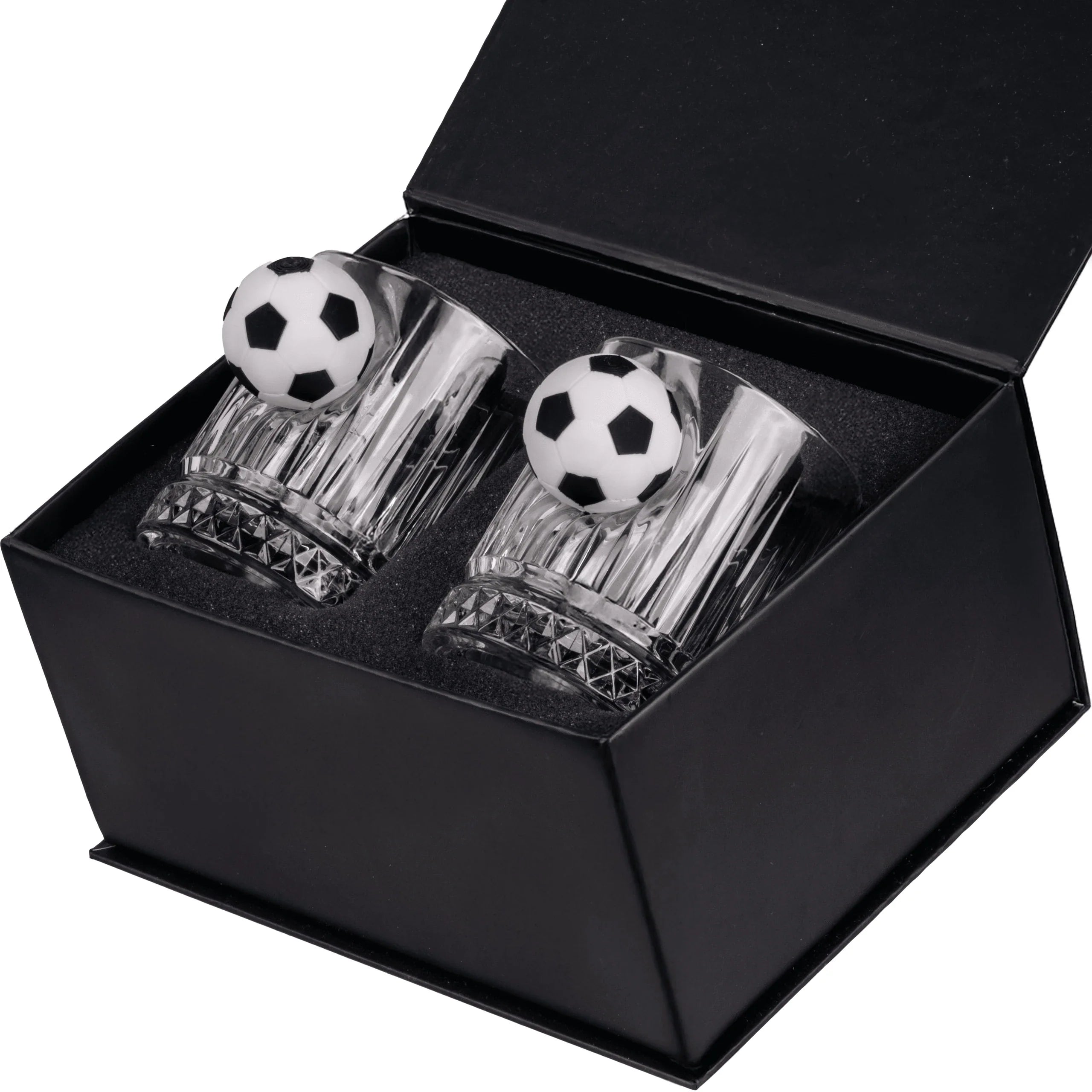 Crystal Whisky Glass Set — Football Edition, 355 ml