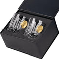 Crystal Whisky Glass Set — Bitcoin Edition, 355 ml