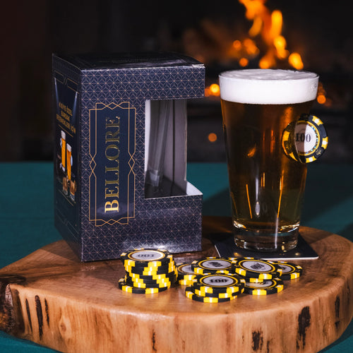 Beer Glass  — Poker Chip Edition, 465 ml