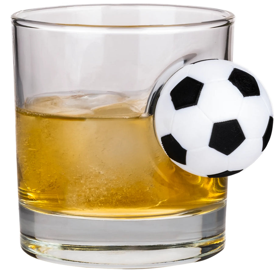 Football Rocks Glass 300ml – front view