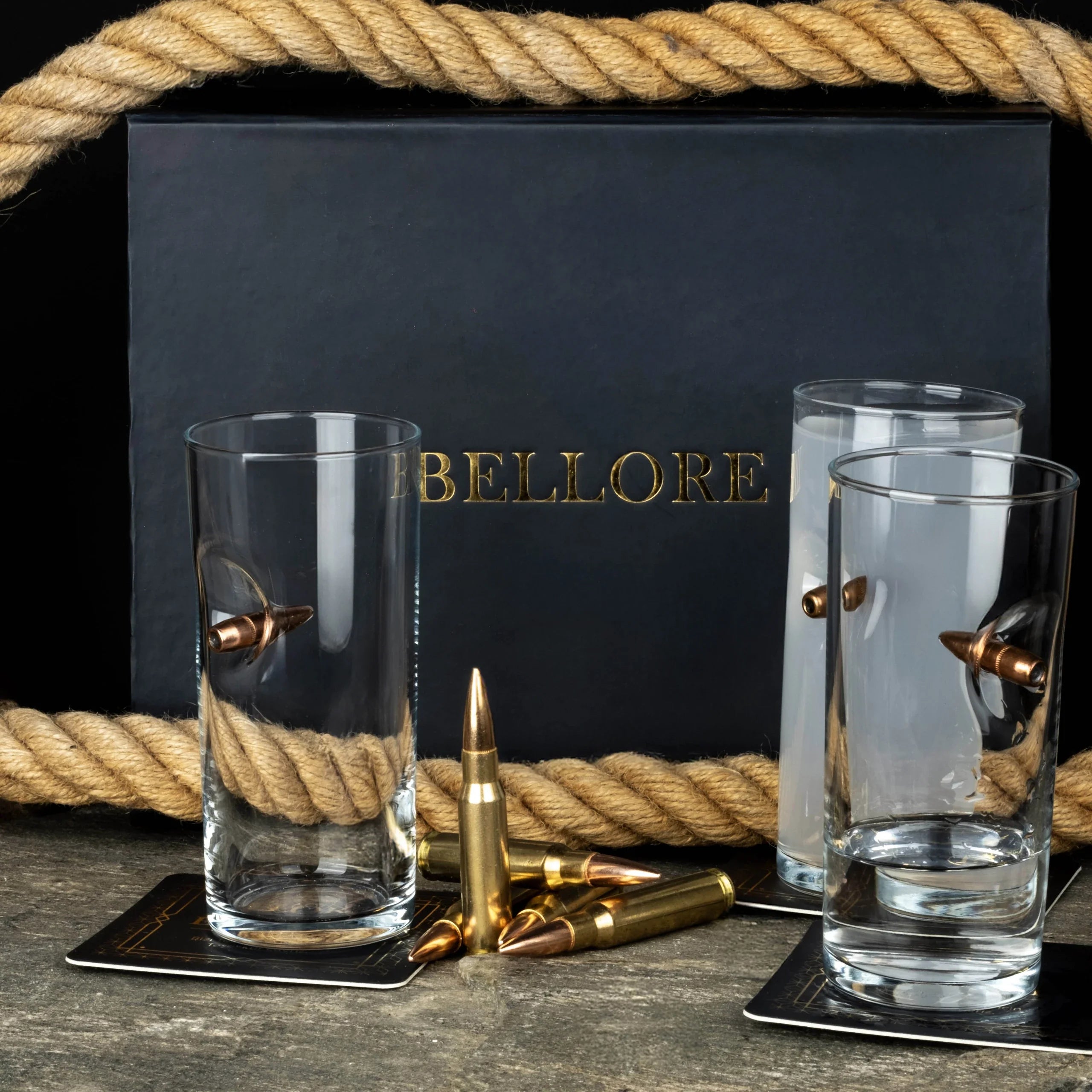 Glass Beer Set — Bullet Edition, 200 ml