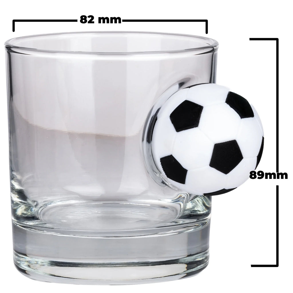 Glass Whisky Tumbler — Football Edition, 300 ml