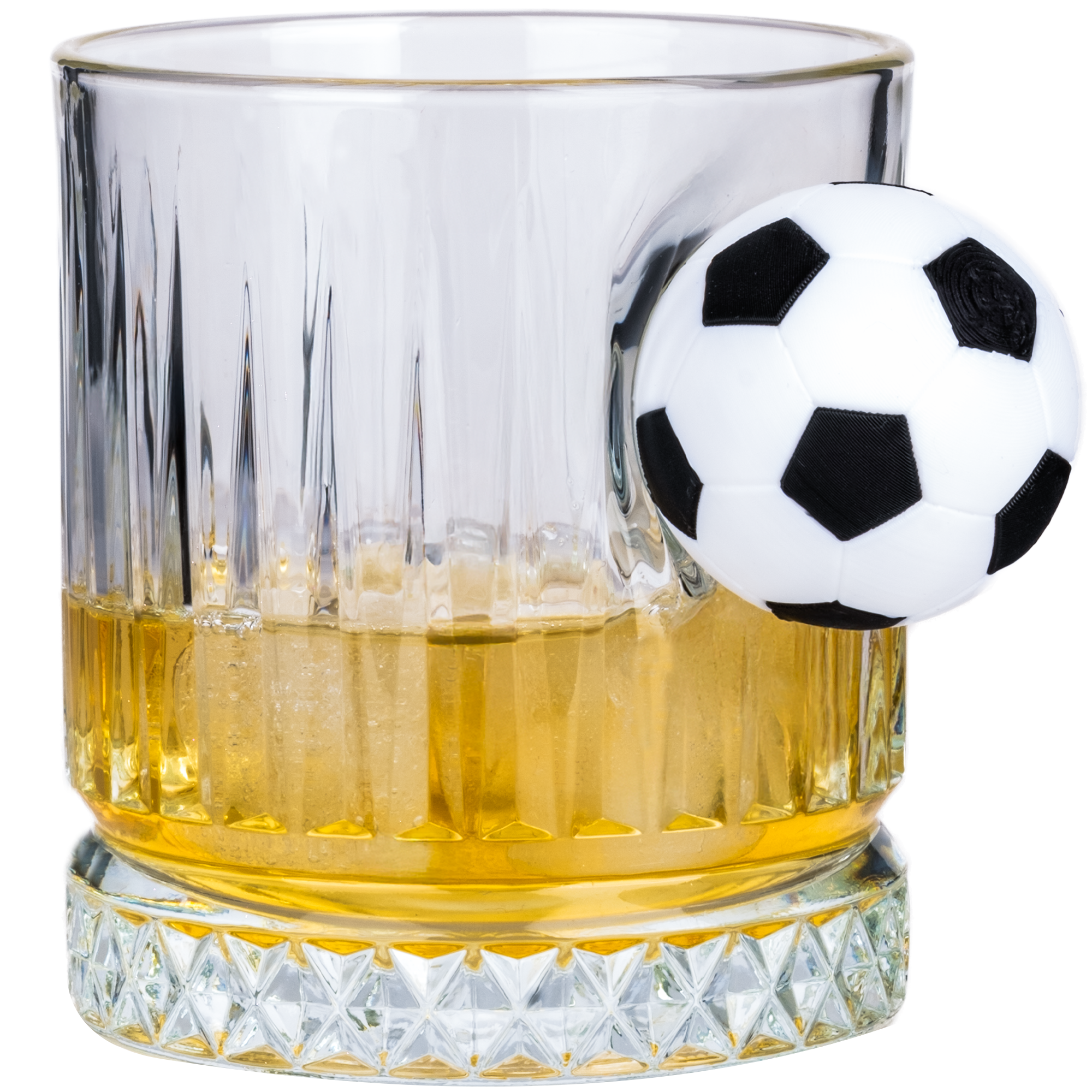 Double Crystal Whisky Tumbler Set — Football Luxury Edition, 355 ml