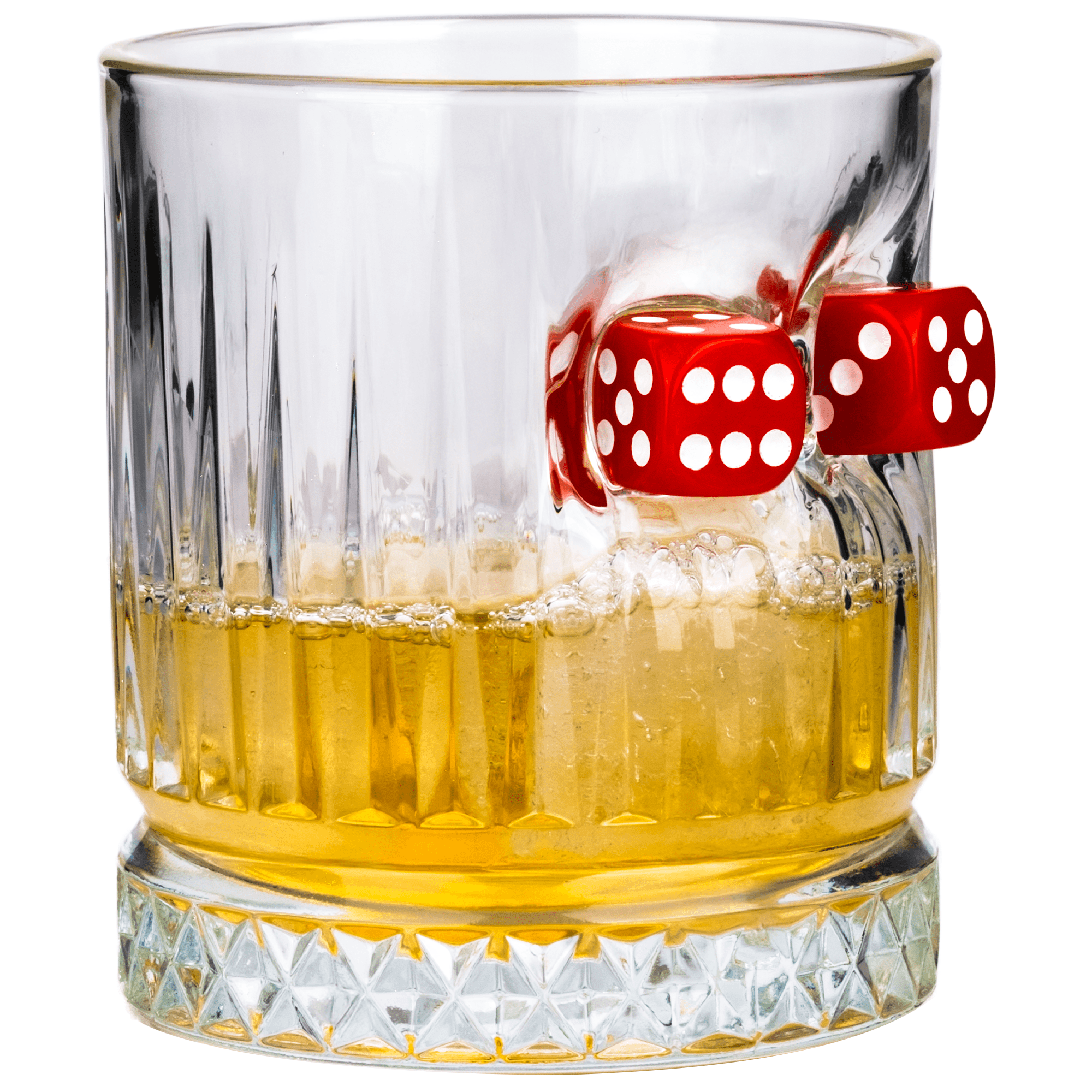 Crystal Whisky Glass — Dice Luxury Edition, 355 ml