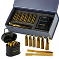 Bellore Bullet Whisky Stones Set — 6 Stainless Steel Cubes, Tongs & Premium Gift Box