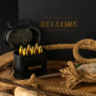 Bellore Bullet Whisky Stones Set – stones, tongs and storage container