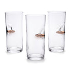 Real .308 Bullet Turkish Raki & Ouzo Glass Set of 3 200ml by Bellore – front view