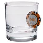 Poker Chip Rocks Glass 300ml – Casino Gift