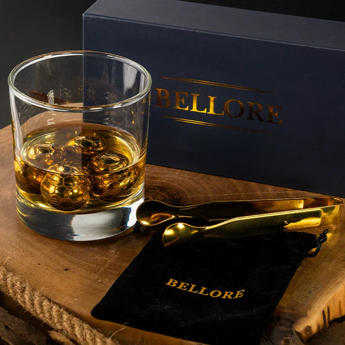 Football Whisky Stones Set 4 Pcs – set of football-shaped stones